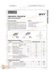 FQD12P10 datasheet.datasheet_page 1