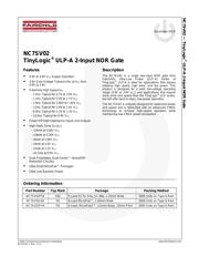 NC7SV02P5X 数据规格书 1