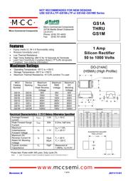GS1G-TP 数据规格书 1