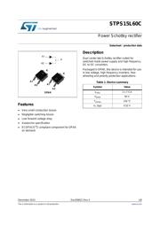 STPS15L60CB-TR Datenblatt PDF