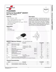 FCA22N60N datasheet.datasheet_page 1