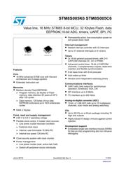 STM8S005C6T6 Datenblatt PDF