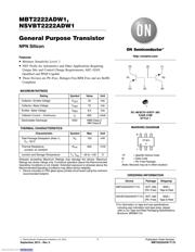 MBT2222ADW1T1G Datenblatt PDF