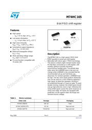 M74HC165RM13TR 数据规格书 1