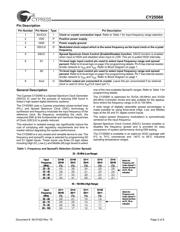 CY25560SXCT datasheet.datasheet_page 2