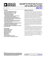 ADAU1401YSTZ Datenblatt PDF
