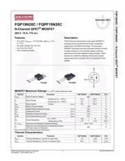 FQP19N20C_F080 Datenblatt PDF