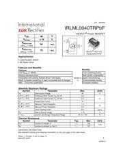 IRLML5203TRPBF Datenblatt PDF
