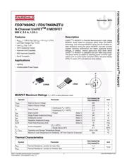 FDU7N60NZTU 数据规格书 1