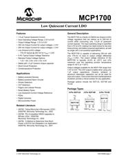MCP1700T-2502E/TT 数据规格书 1