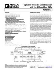 ADAU1401AWBSTZ Datenblatt PDF