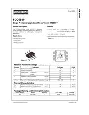 FDC654P datasheet.datasheet_page 1