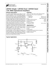 LMV932 数据规格书 1