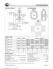 CY7C42510AXC 数据规格书 2