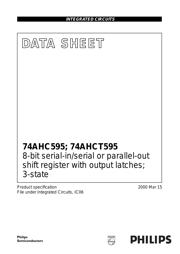 74AHC595 数据规格书 1