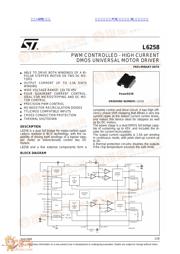 L6258 数据规格书 1