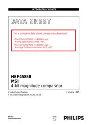 HEF4585BD 数据规格书 1