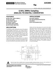 ADS805E datasheet.datasheet_page 1