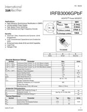 IRFB3006GPBF Datenblatt PDF