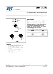 STPS10L40CT 数据规格书 1