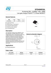 STD40NF03LT4 数据规格书 1