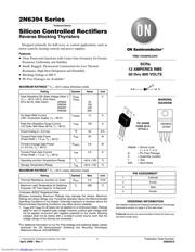 2N6394TG Datenblatt PDF