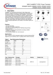 IPW65R110CFDFKSA1 数据规格书 2