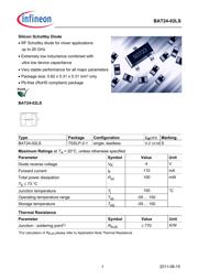 BAT2402ELSE6327XTSA1 数据规格书 1