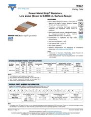 WSLF2512L5000FEK 数据规格书 1