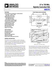 AD8370-EVALZ Datenblatt PDF