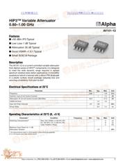 AV101-12 数据规格书 1