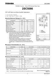 2SC5086-O(T5L,F,T) datasheet.datasheet_page 1