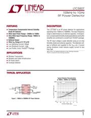 LTC5507ES6#TRMPBF Datenblatt PDF