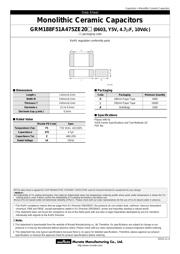 GRM188F51A475ZE20J 数据规格书 1