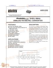 ADS1252 数据规格书 1