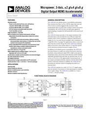 ADXL362BCCZ-RL7 Datenblatt PDF