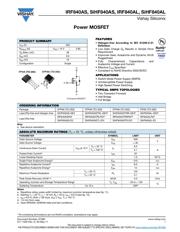 IRF840ASTRRPBF 数据规格书 1