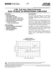 OPA2369 数据规格书 1