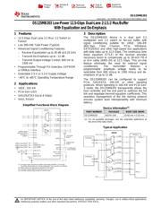 DS125MB203SQE/NOPB 数据规格书 1