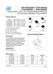 P15NK50Z datasheet.datasheet_page 1