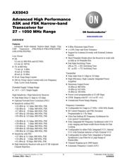 AX5043-1-TA05 Datenblatt PDF