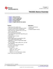 TAS2521EVM 数据规格书 2