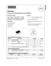 FDT434P 数据规格书 1