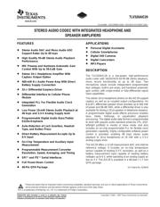 TLV320AIC29IRGZR datasheet.datasheet_page 1