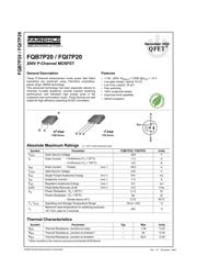 FQB7P20TM 数据规格书 1