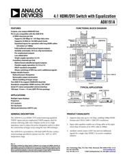 AD8191AASTZ 数据规格书 1