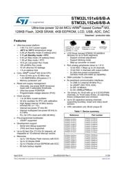 STM32L151C6U6ATR datasheet.datasheet_page 1