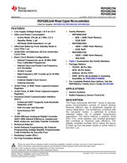 MSP430G2544IDA38R datasheet.datasheet_page 1