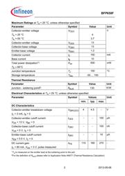 BFP 650F E6327 datasheet.datasheet_page 2