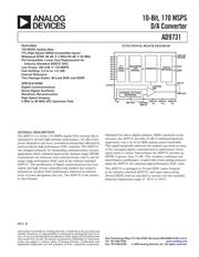 AD9731/PCB 数据规格书 1